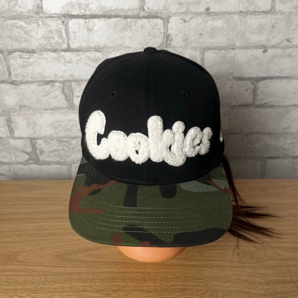 Cookies Chenille Logo Green Camo Snapback